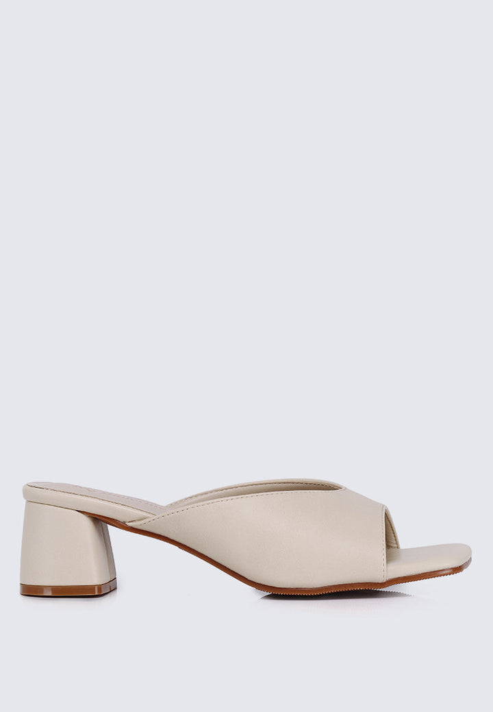 Nami Ultra WideFit Comfy Heels In Beige