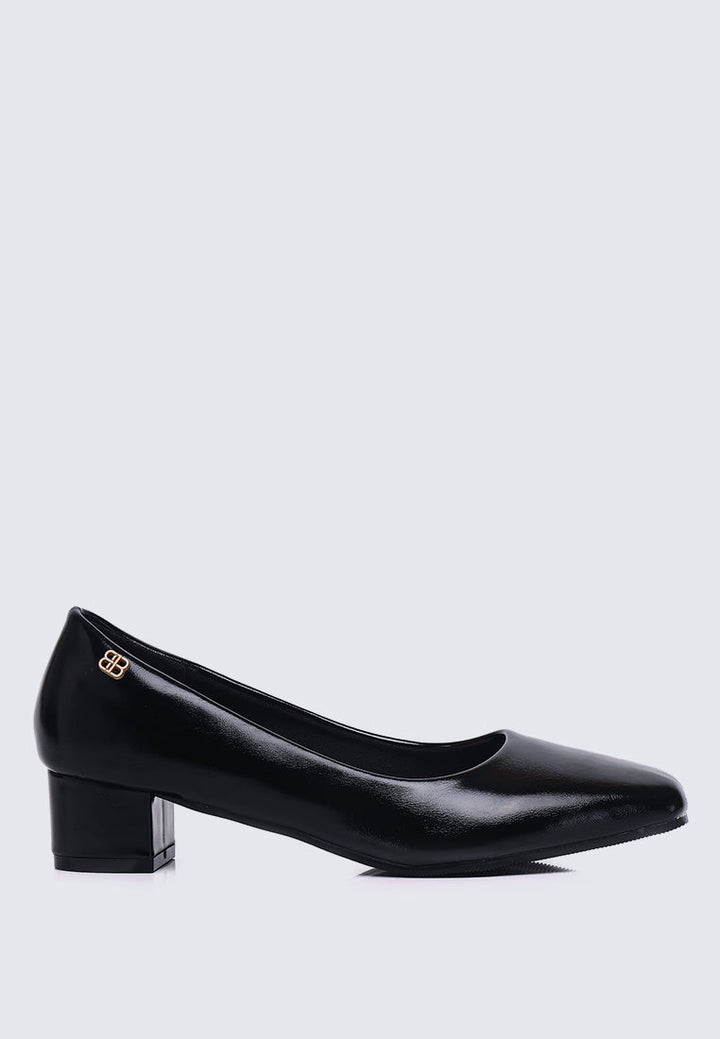 Lucy Ultra WideFit Comfy Heels In Black