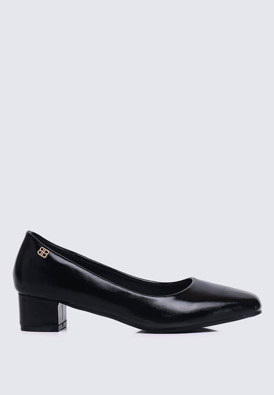 Lucy Ultra WideFit Comfy Heels In Black