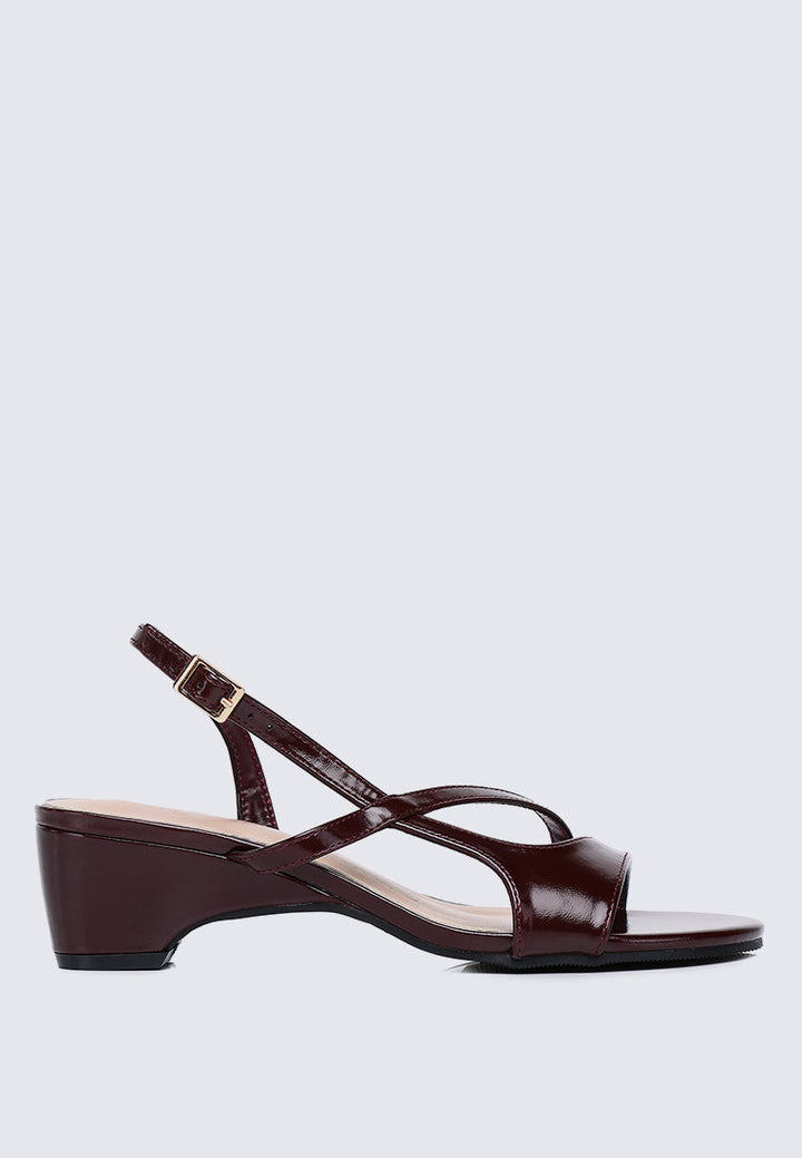 Yeemi Comfy Heels In Chocolate