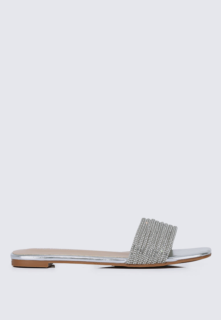 Luz Comfy Sandals In Silver