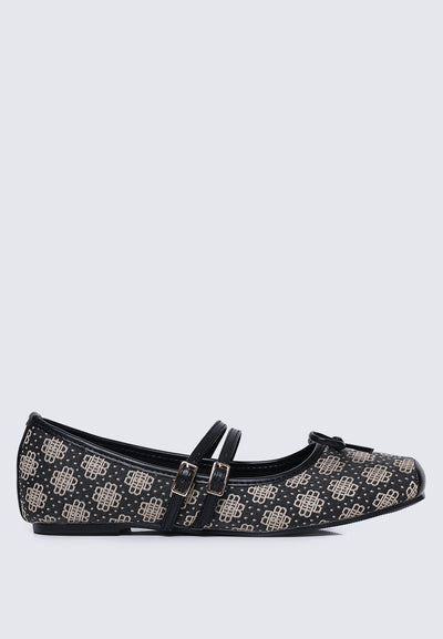 Zahra Comfy Ballerina In Black