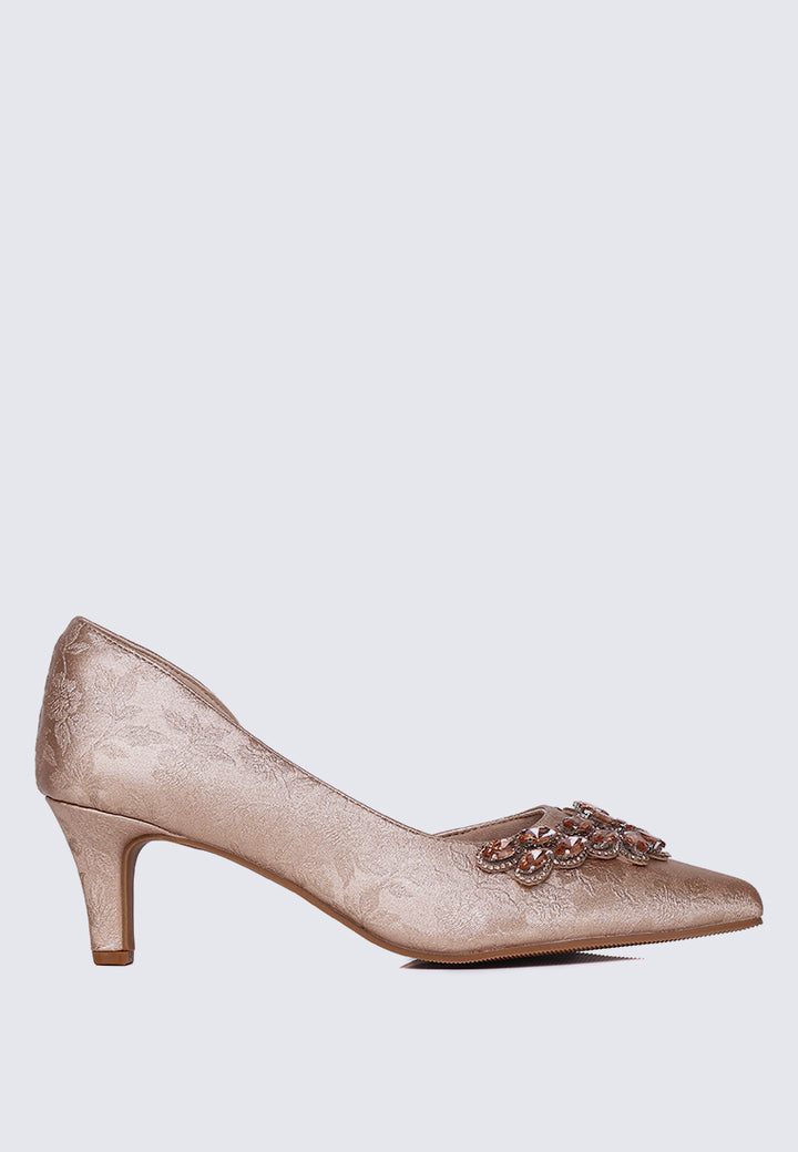 Mirelle Comfy Heels In Rose Gold