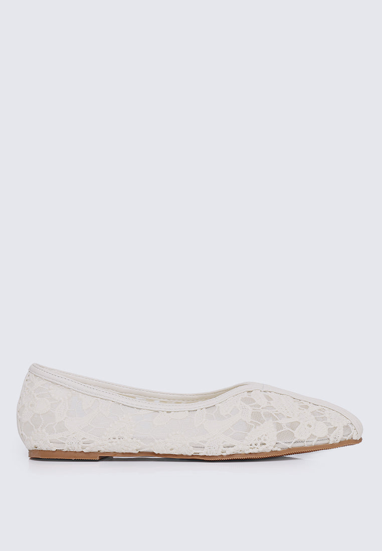 Peony Comfy Ballerina In Beige