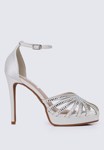 Dulce Comfy Heels In Ivory