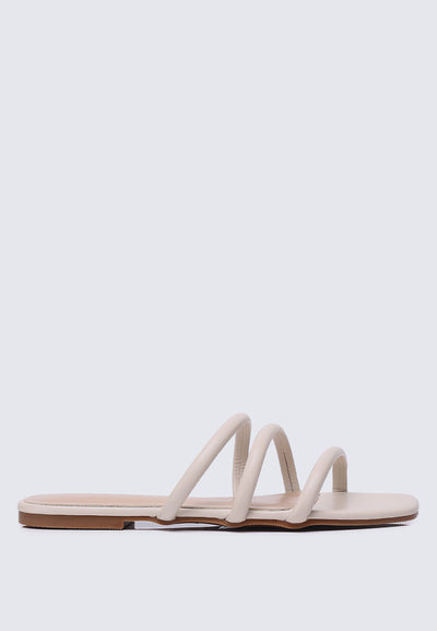Nevaeh Comfy Sandals In Beige