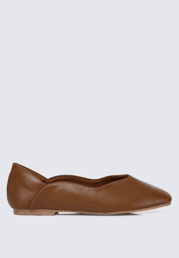Etta Comfy Ballerina In Brown