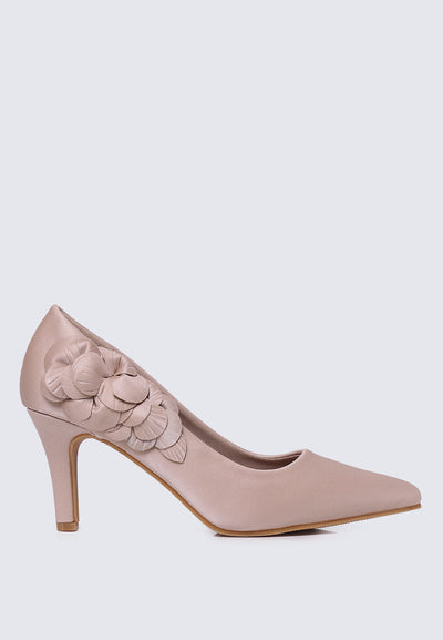 Madeleine Comfy Heels In Nude Pink