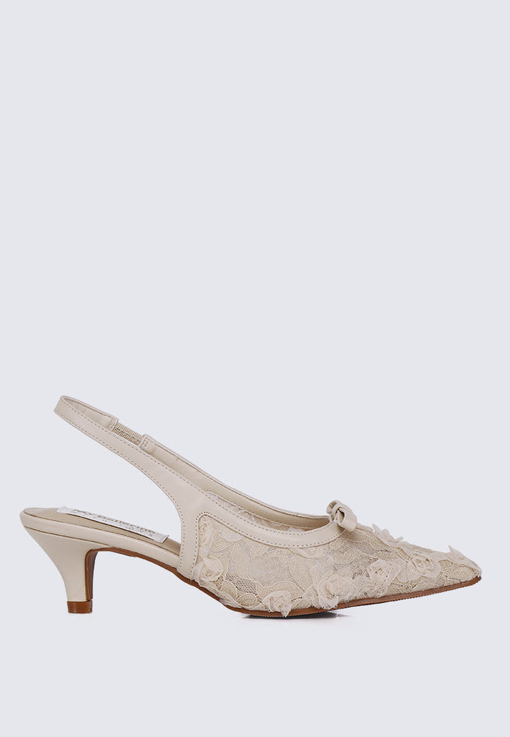 Cyanelle Comfy Heels In Nude