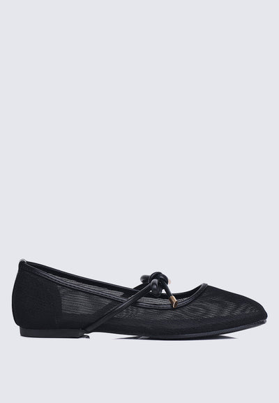 Hina Comfy Ballerina In Black In Black