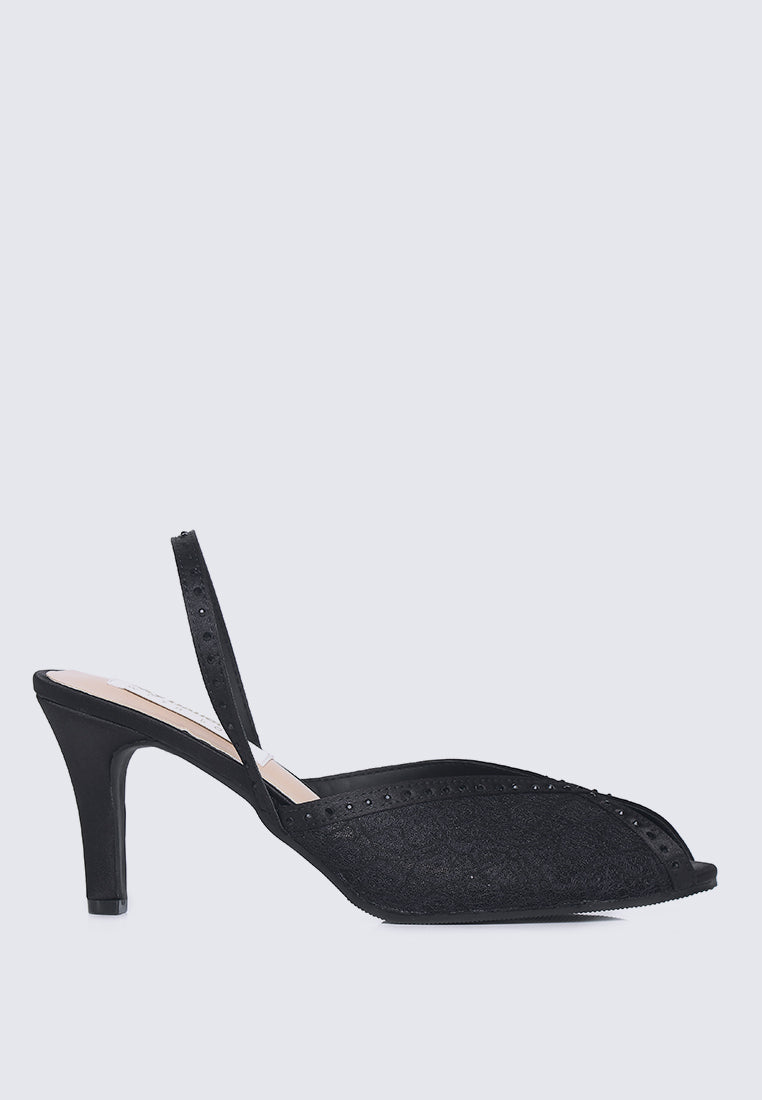 Alora Comfy Heels In Black