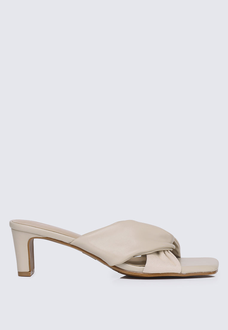 Tiramisu Comfy Heels In Beige