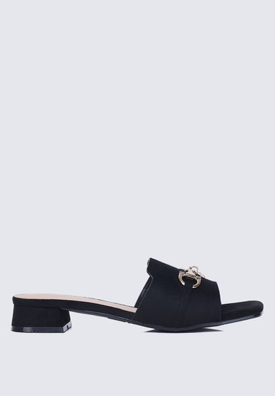 Ebony Comfy Sandals In Black