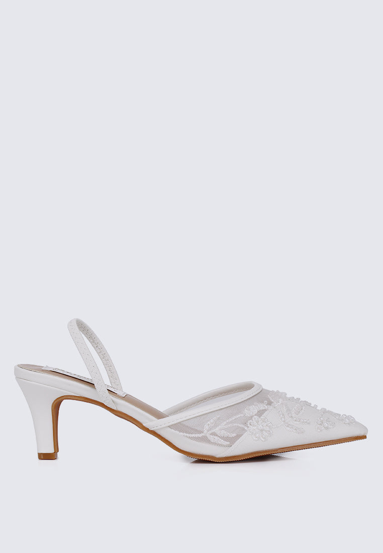 Elowen Comfy Heels In Ivory