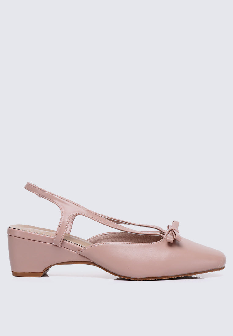 Anya Comfy Heels In Pink