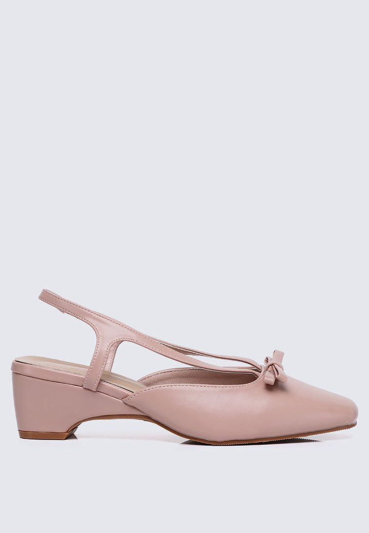 Anya Comfy Heels In Pink