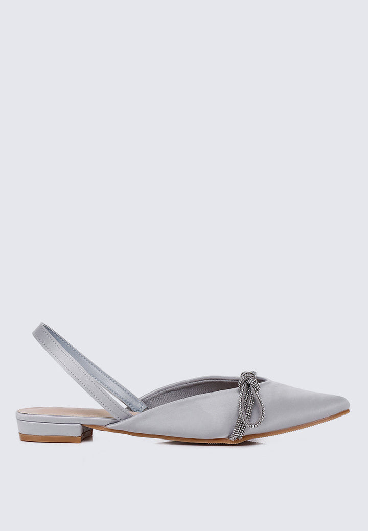 Knotura Comfy Ballerina In Silver