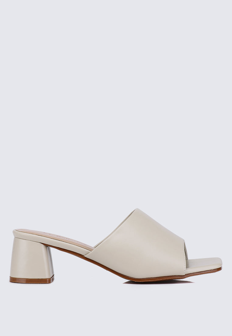 Karissa WideFit Comfy Heels In Beige