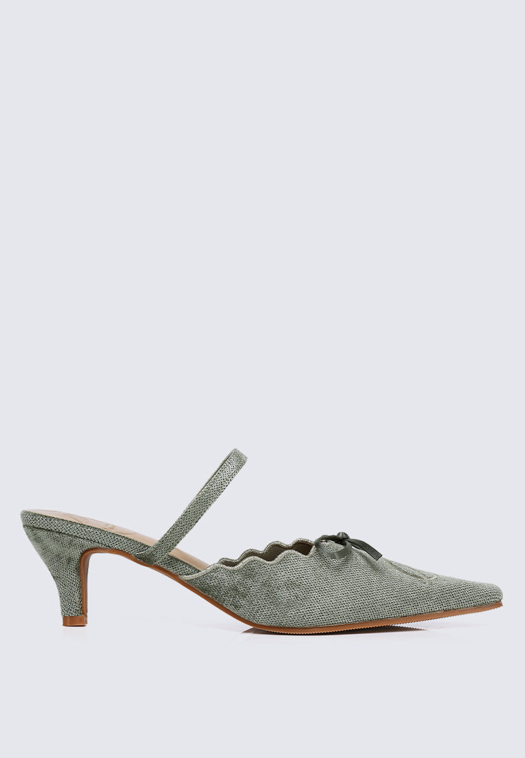 Lisbeth Comfy Heels In Green