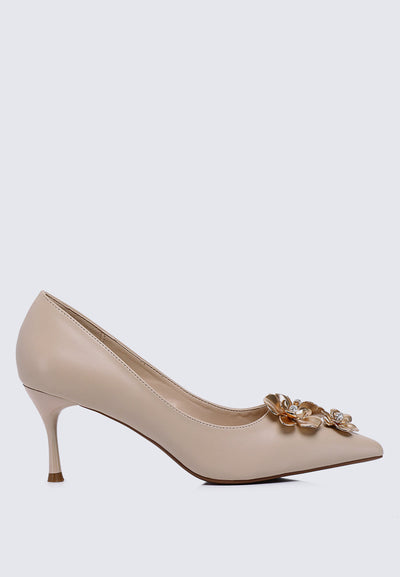 Camellia Comfy Pumps In Nude