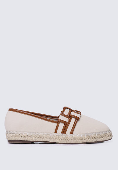 Diane Comfy Espadrilles In Off White