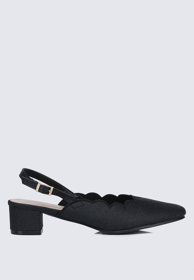 Lizzy Comfy Heels In Black