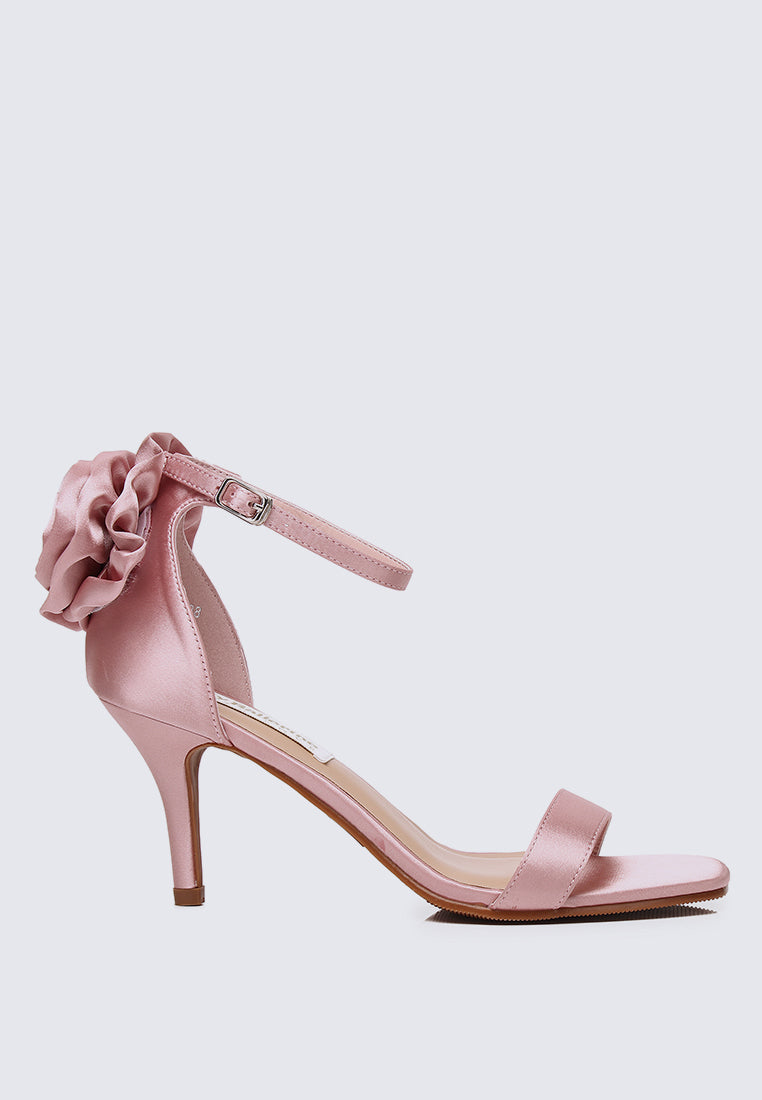 Roxanne Comfy Heels In Dusty Pink