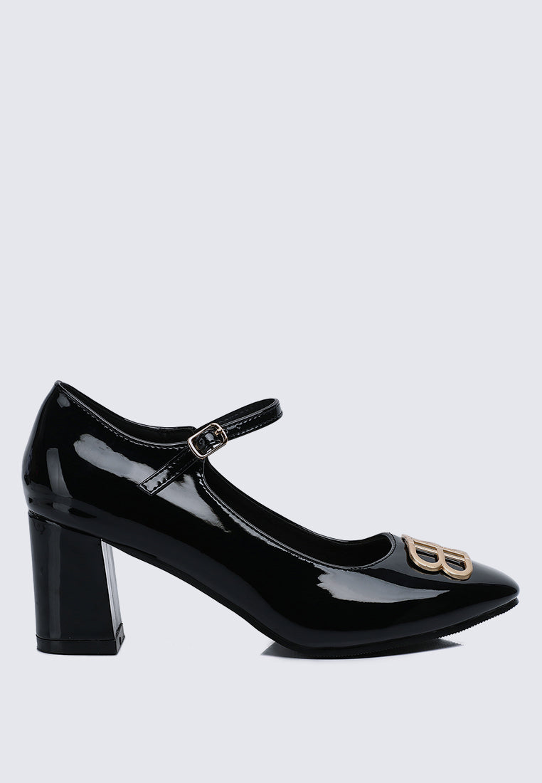 Jane WideFit Comfy Pumps In Black