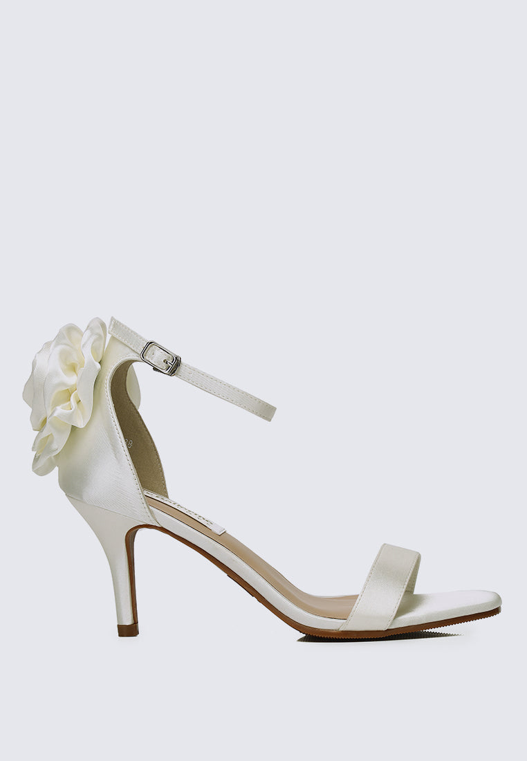 Roxanne Comfy Heels In Ivory
