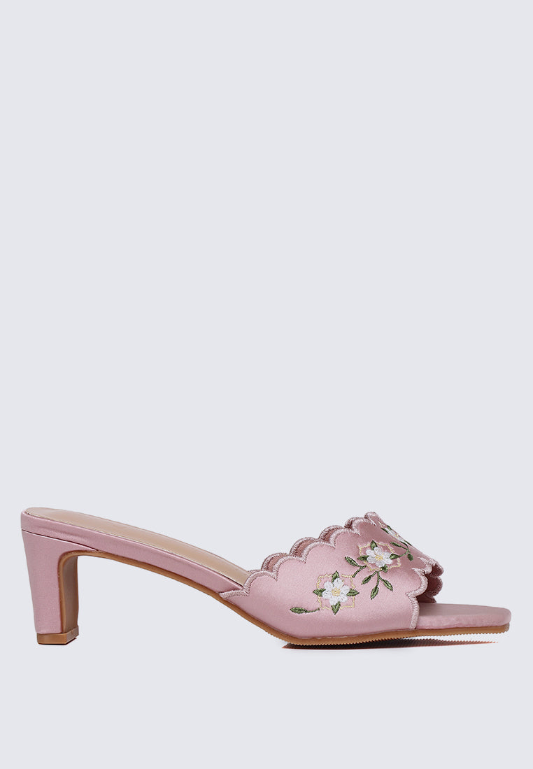 Katarina Comfy Heels In Pink