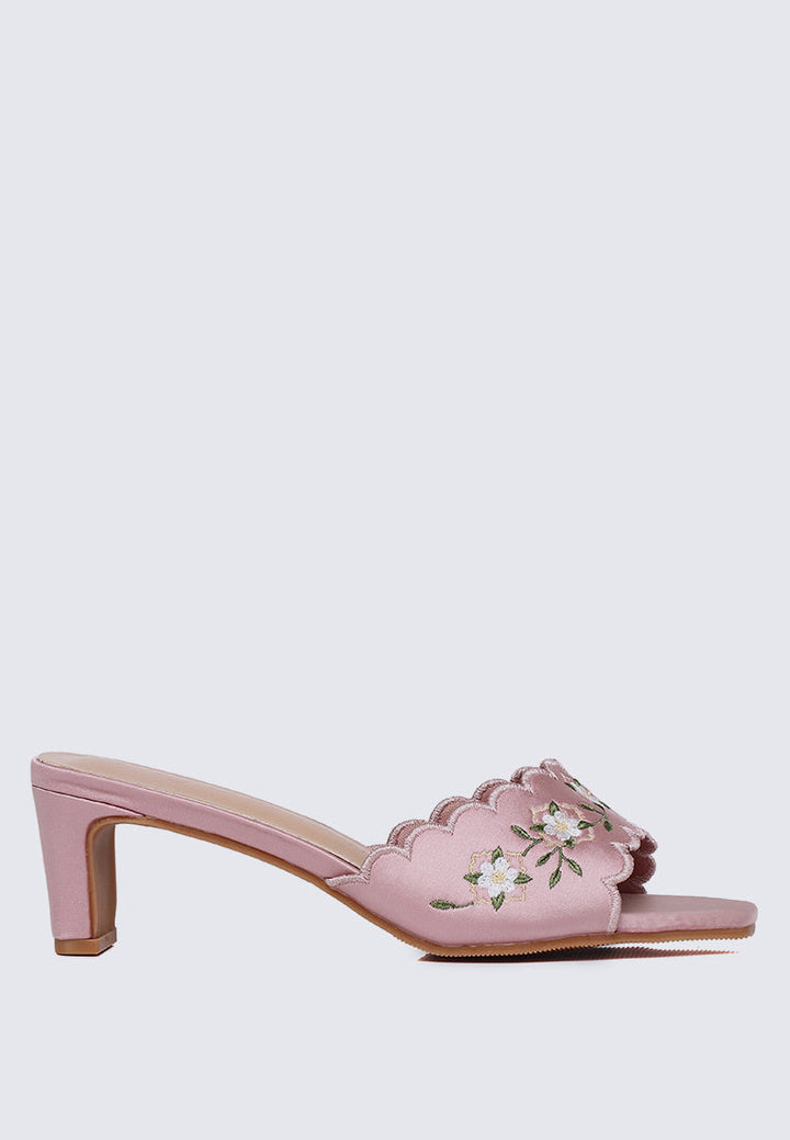 Katarina Comfy Heels In Pink