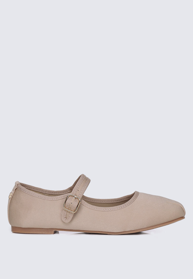 Faye FlexFit Comfy Ballerina In Khaki
