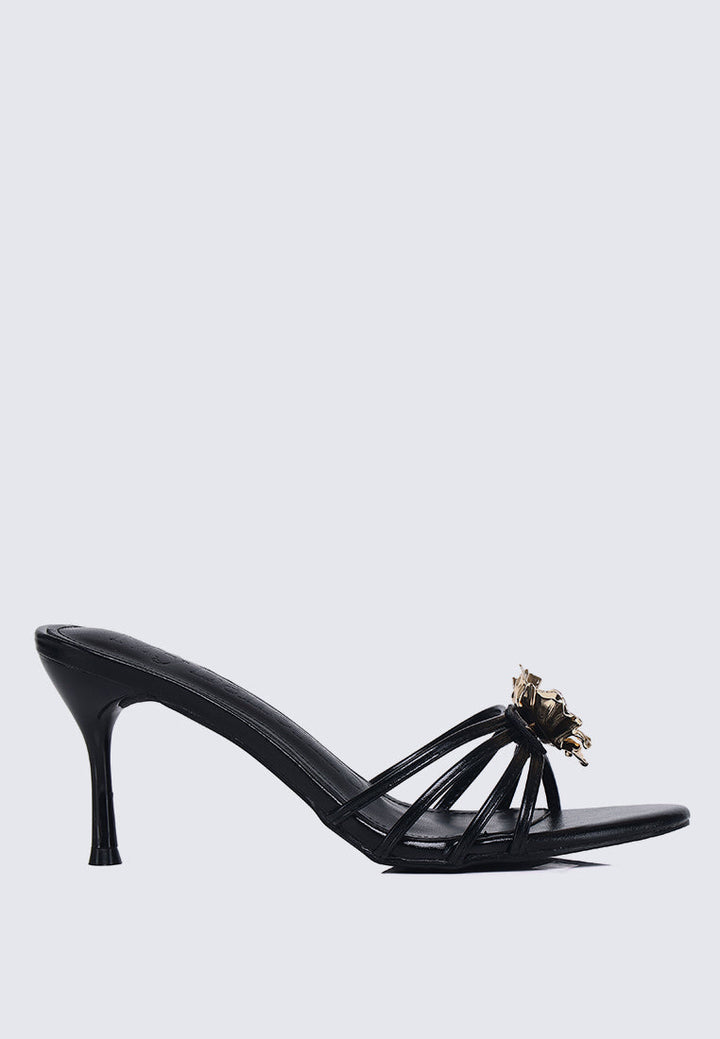 Eternal Blossom Comfy Heels In In Black