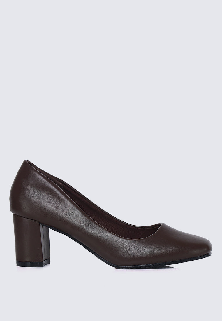 Pauline Comfy Heels In Espresso