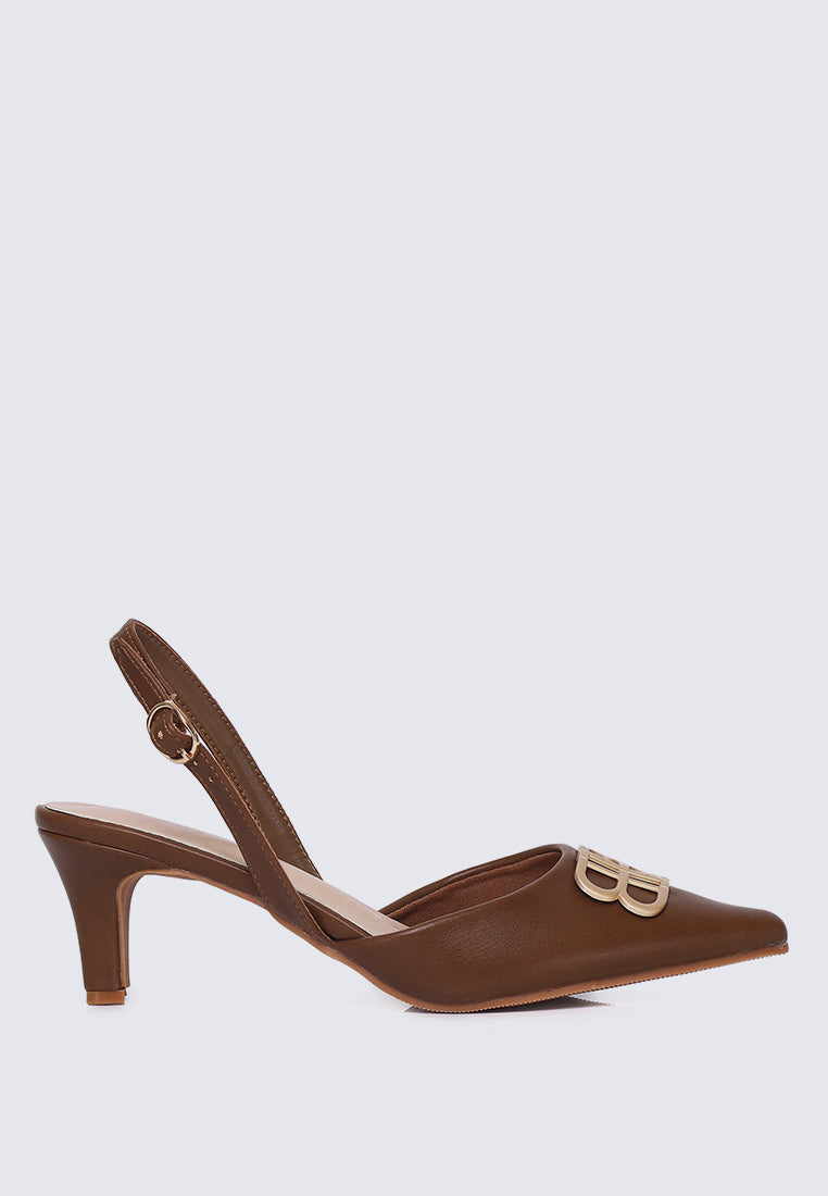 Portia Comfy Heels In Coffee