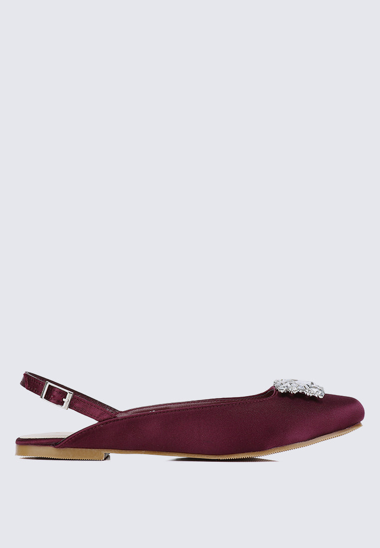 Gemie Comfy Ballerina In Maroon