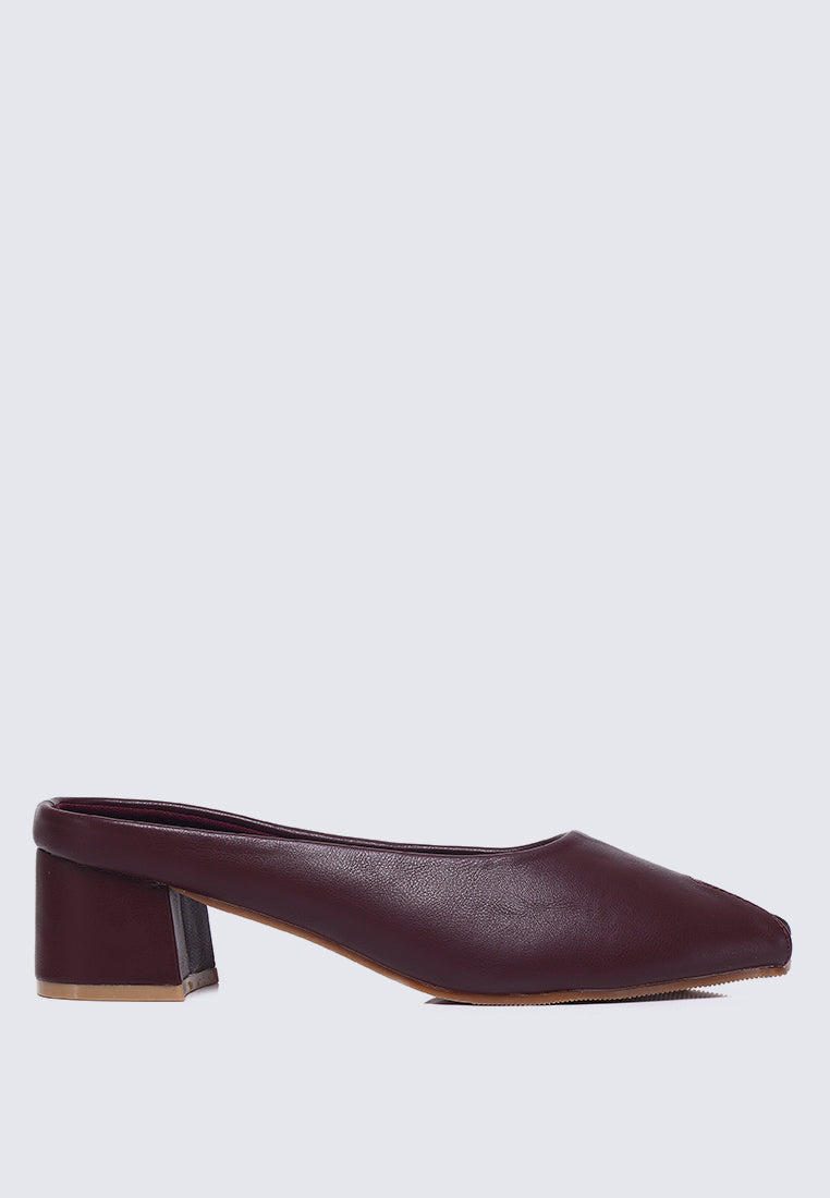 Lani Comfy Heels In Maroon