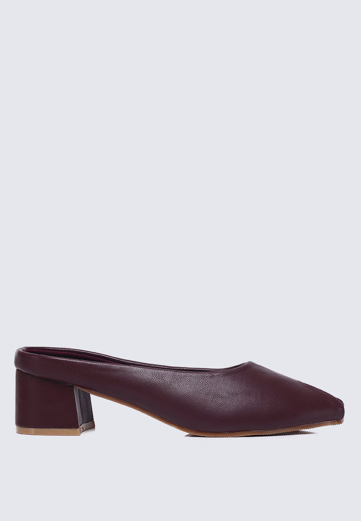 Lani Comfy Heels In Maroon