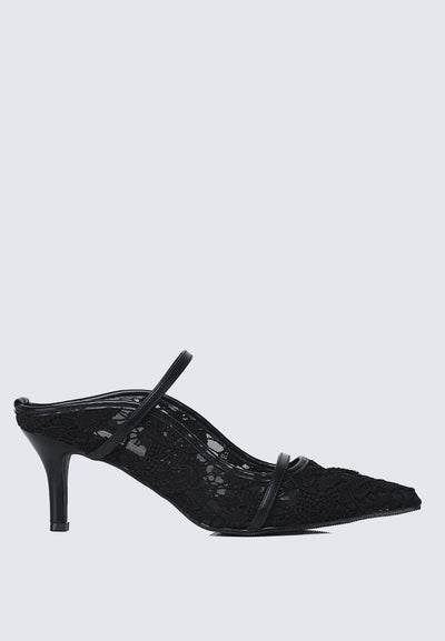 Isadora Comfy Heels In Black