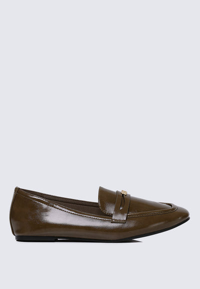 Noa Comfy Loafers In Olive