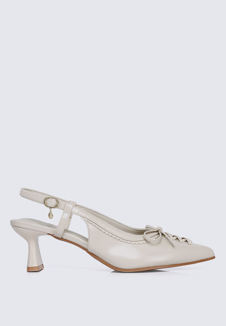 Mirabelle Comfy Heels In Beige