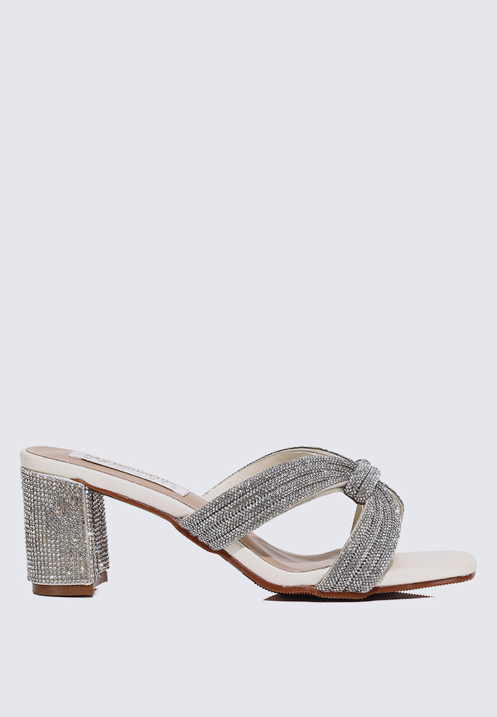 Suri Comfy Heels In Ivory