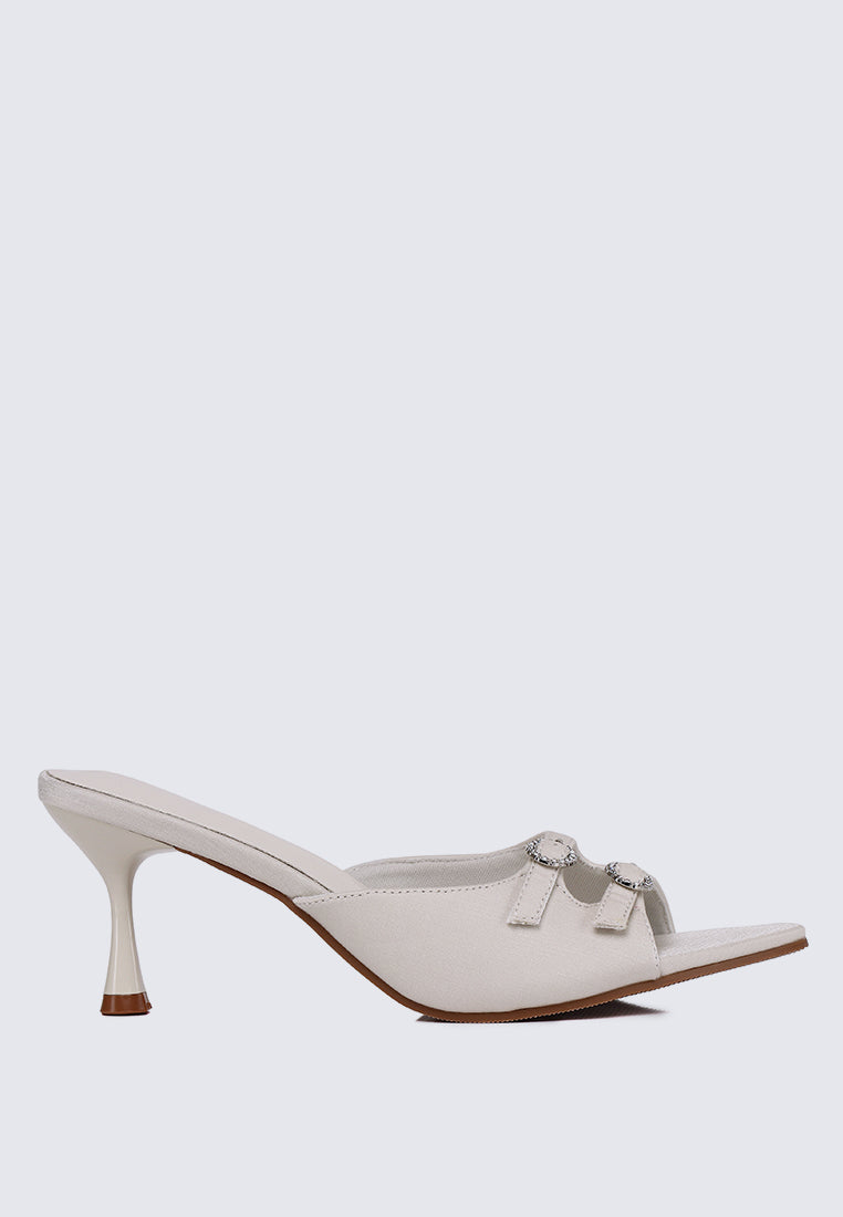 Vivara Comfy Heels In Ivory