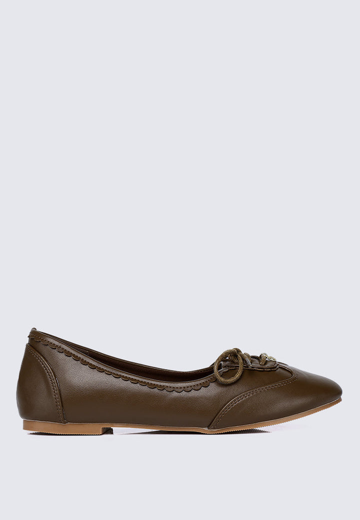 Bellamy Comfy Ballerina In Espresso