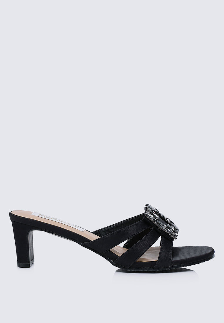 Kendra Comfy Heels In Black