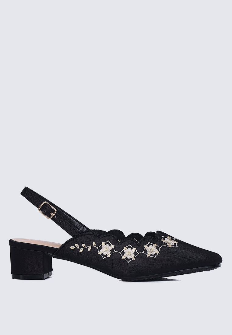 Anastasia Comfy Heels In Black