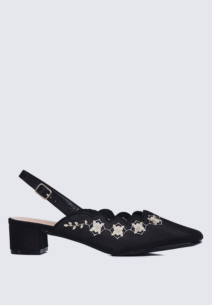 Anastasia Comfy Heels In Black