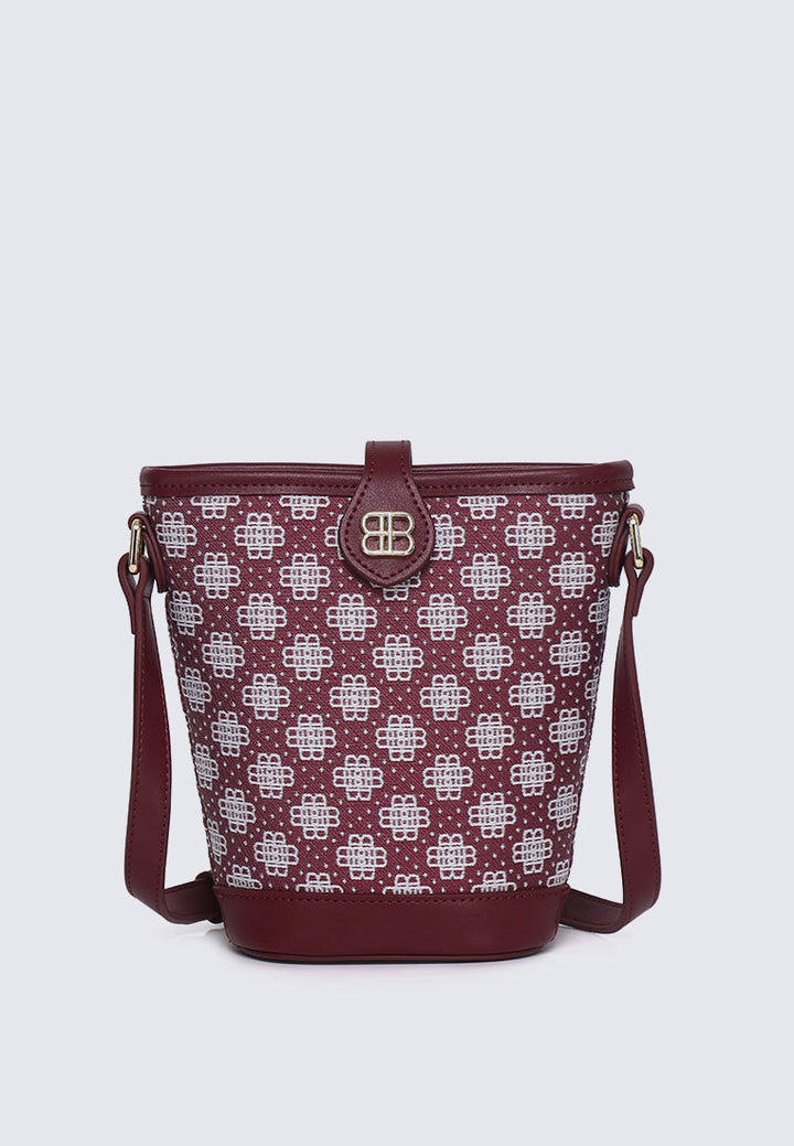 Liyana Crossbody Bag In Maroon