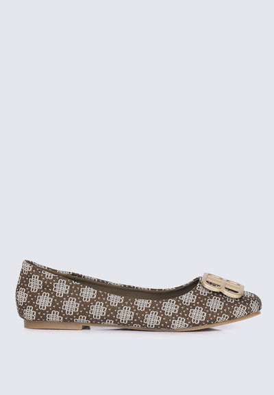 Melati Comfy Ballerina In Espresso