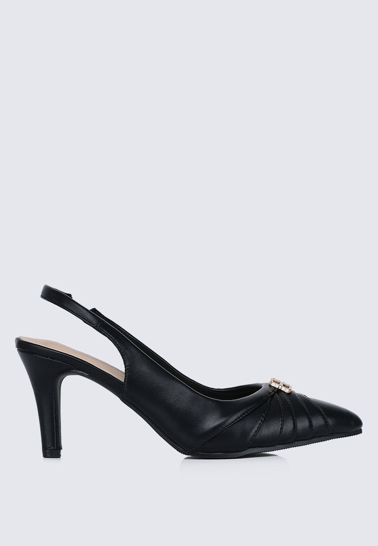 Bovis Comfy Heels In Black